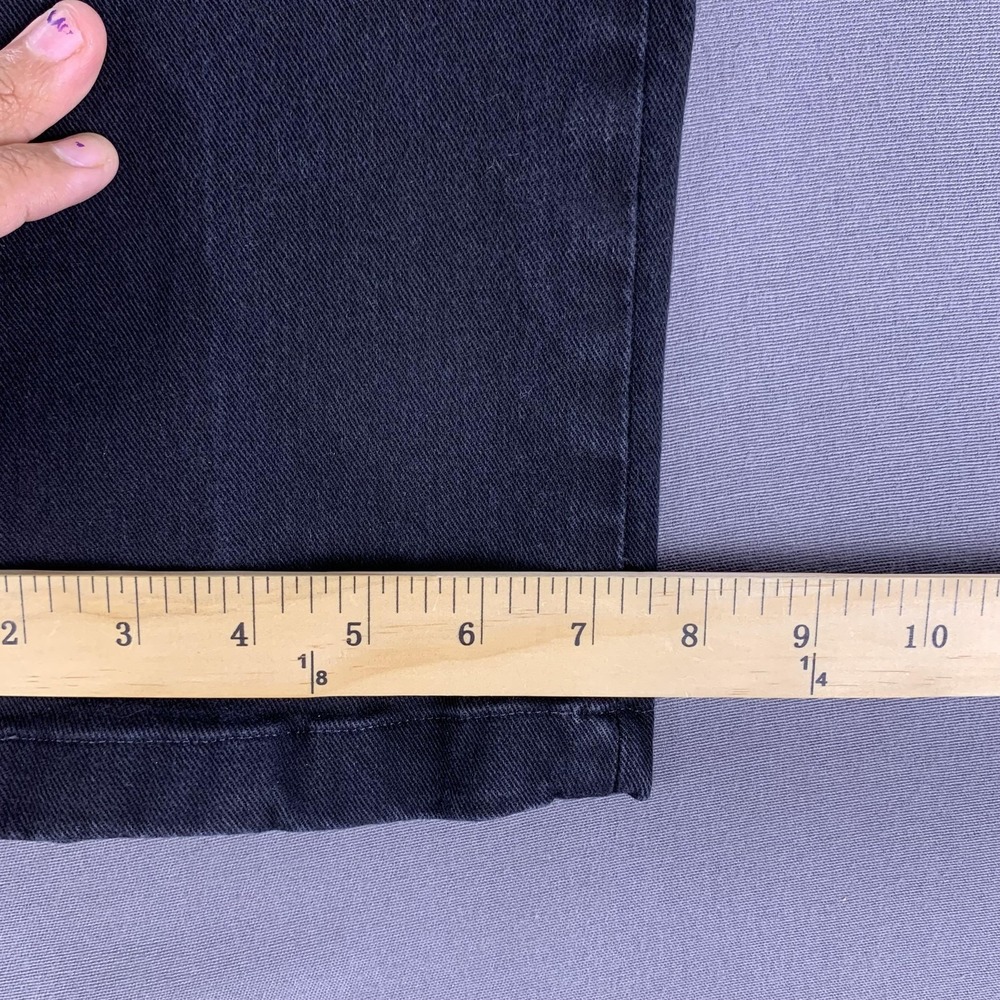 Ralph Lauren Jeans Womens 30x27 Black Straight Stretch Polo Big Pony Logo USA - Picture 14 of 16